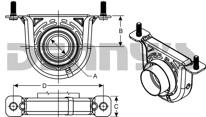 Dana Spicer 212028-1X dimensions at Denny's Driveshafts