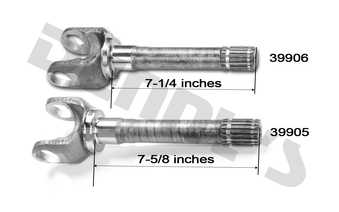 Denny's comparison of Dana Spicer 39905 and 39906