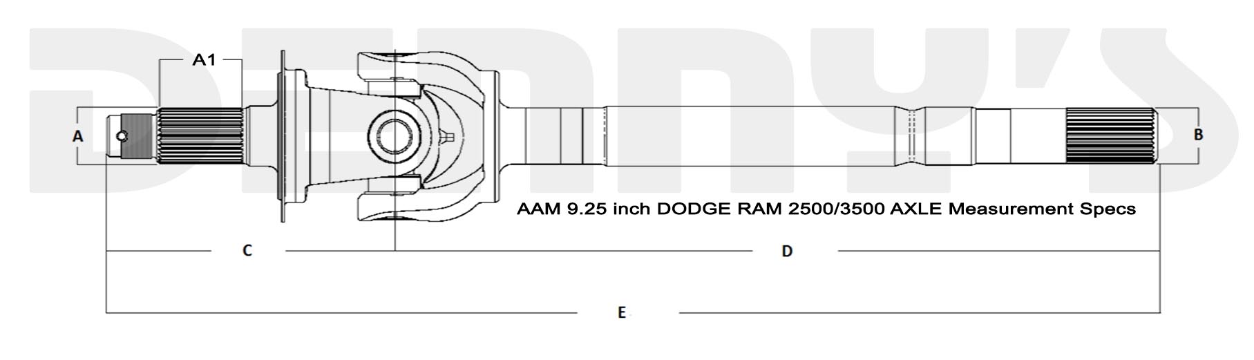 Copyright Denny's Driveshafts DO NOT COPY