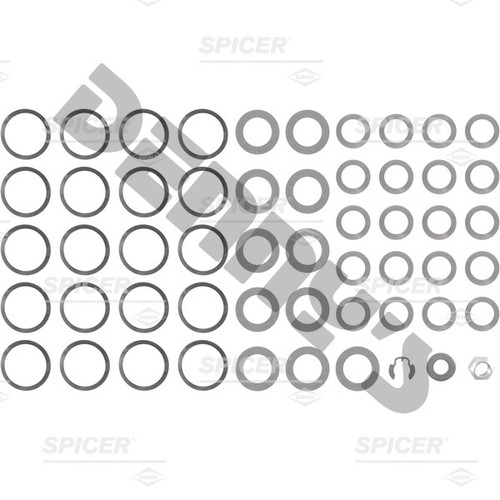 Dana Spicer 707235X Shim Kit fits 1980 to 1998 Dana 50 IFS front Ford F250, F350